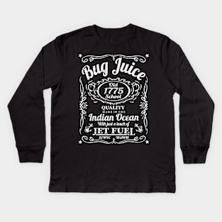 Bug Juice Vintage Funny Navy Sailor Humor Kids Long Sleeve T-Shirt